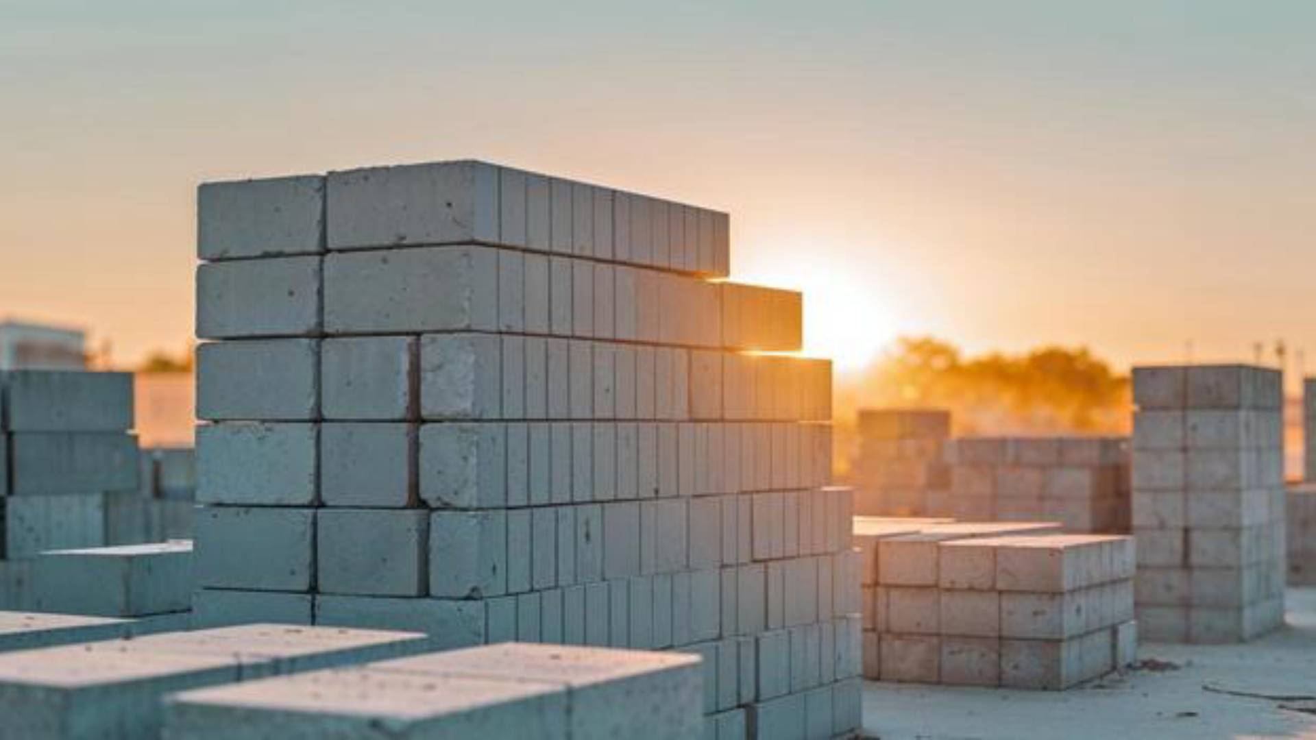 Concrete block yard at Kumanyini Blocks